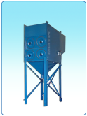 VF dust collector with 8 cartridge elements